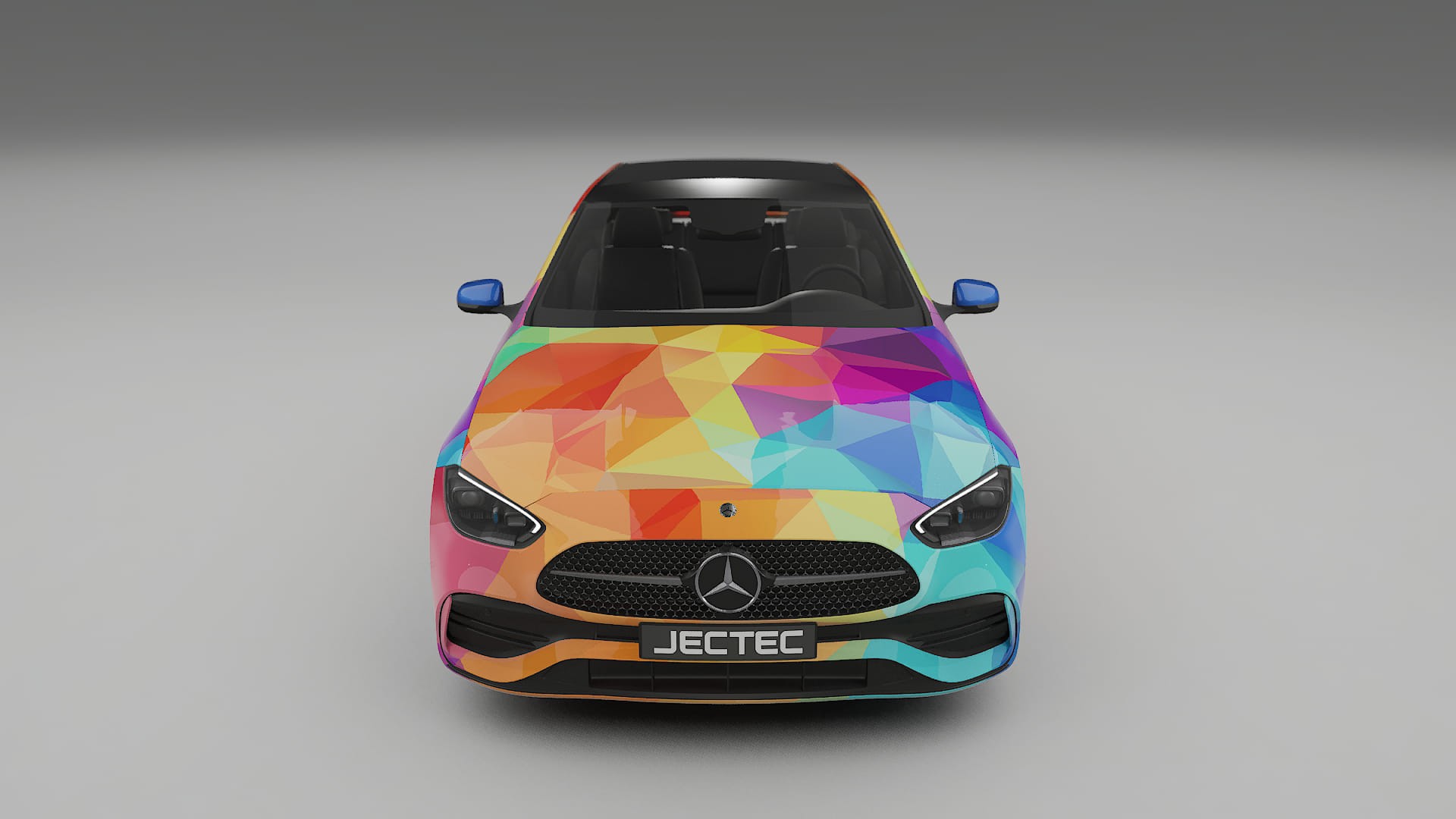 Mercedes C-class W206 VECTOR VIBE – Ontworpen Wrap PPF Kit van Printbaar Polyurethaanfolie