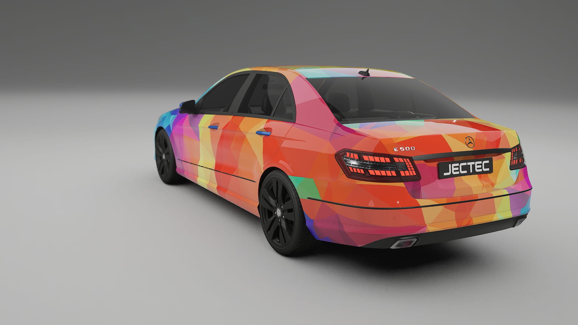 Mercedes E-class Sedan W212 Prefacelift pre-LCI VECTOR VIBE – Ontworpen Wrap PPF Kit van Printbaar Polyurethaanfolie