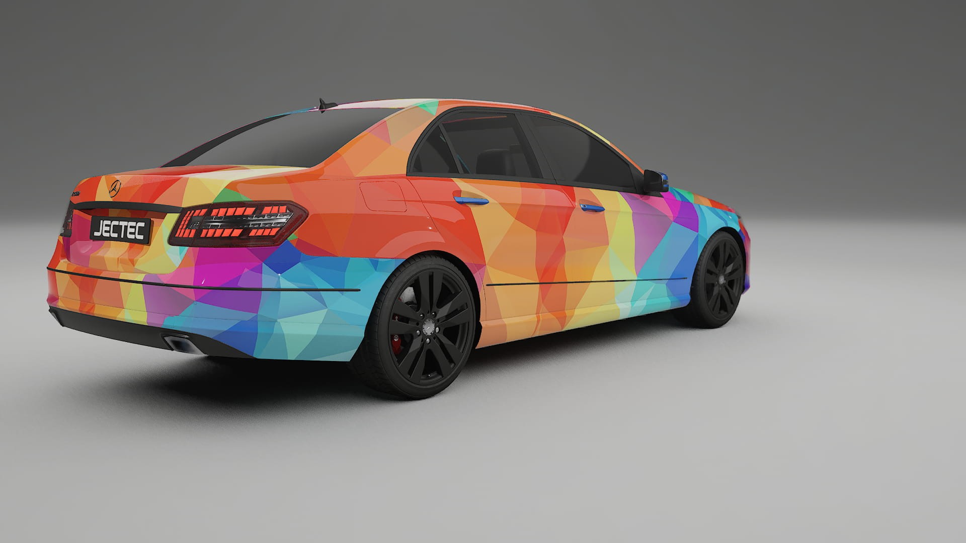 Mercedes E-class Sedan W212 Prefacelift pre-LCI VECTOR VIBE – Ontworpen Wrap PPF Kit van Printbaar Polyurethaanfolie