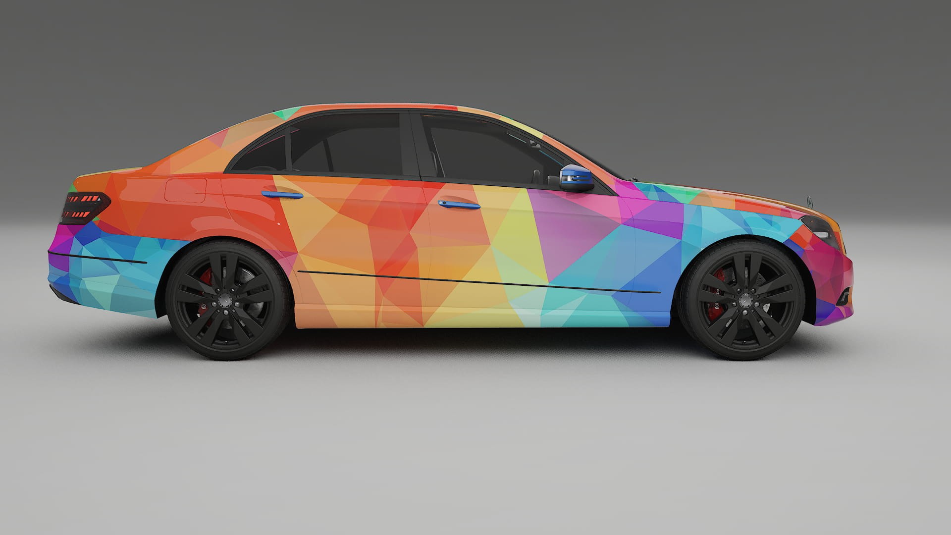 Mercedes E-class Sedan W212 Prefacelift pre-LCI VECTOR VIBE – Ontworpen Wrap PPF Kit van Printbaar Polyurethaanfolie