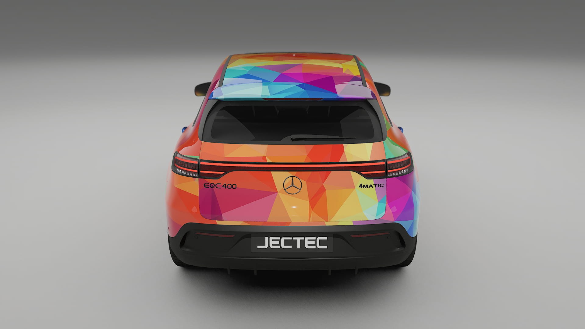 Mercedes EQC AMG VECTOR VIBE – Ontworpen Wrap PPF Kit van Printbaar Polyurethaanfolie