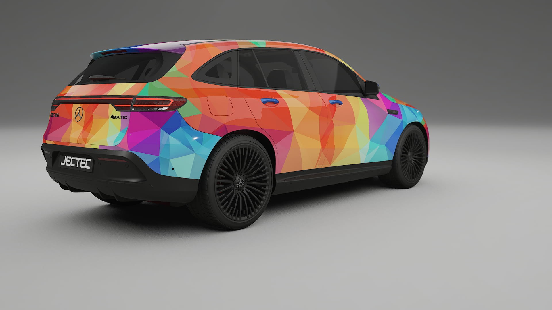 Mercedes EQC AMG VECTOR VIBE – Ontworpen Wrap PPF Kit van Printbaar Polyurethaanfolie