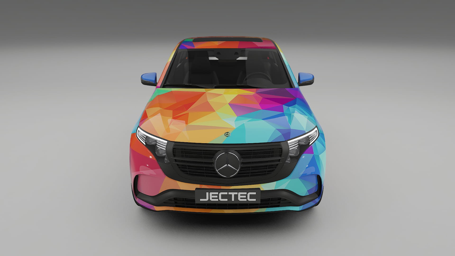 Mercedes EQC AMG VECTOR VIBE – Ontworpen Wrap PPF Kit van Printbaar Polyurethaanfolie