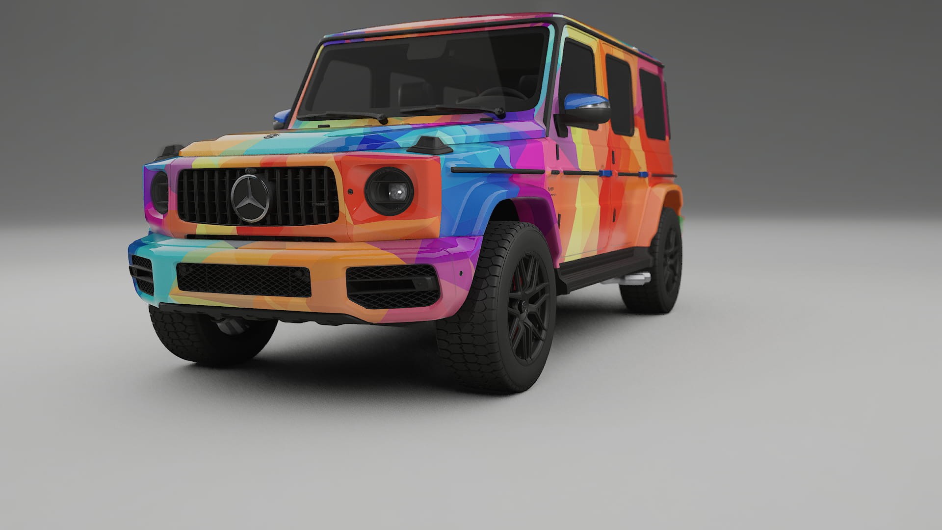 Mercedes G63 AMG W463A VECTOR VIBE – Ontworpen Wrap PPF Kit van Printbaar Polyurethaanfolie