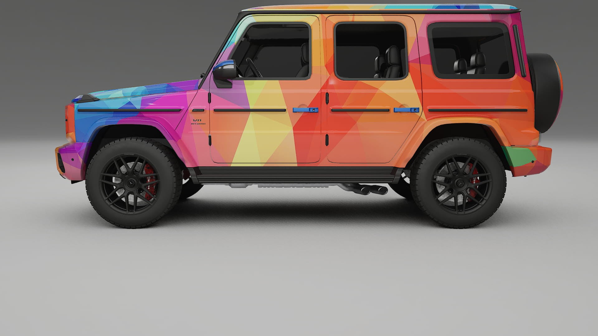 Mercedes G63 AMG W463A VECTOR VIBE – Ontworpen Wrap PPF Kit van Printbaar Polyurethaanfolie