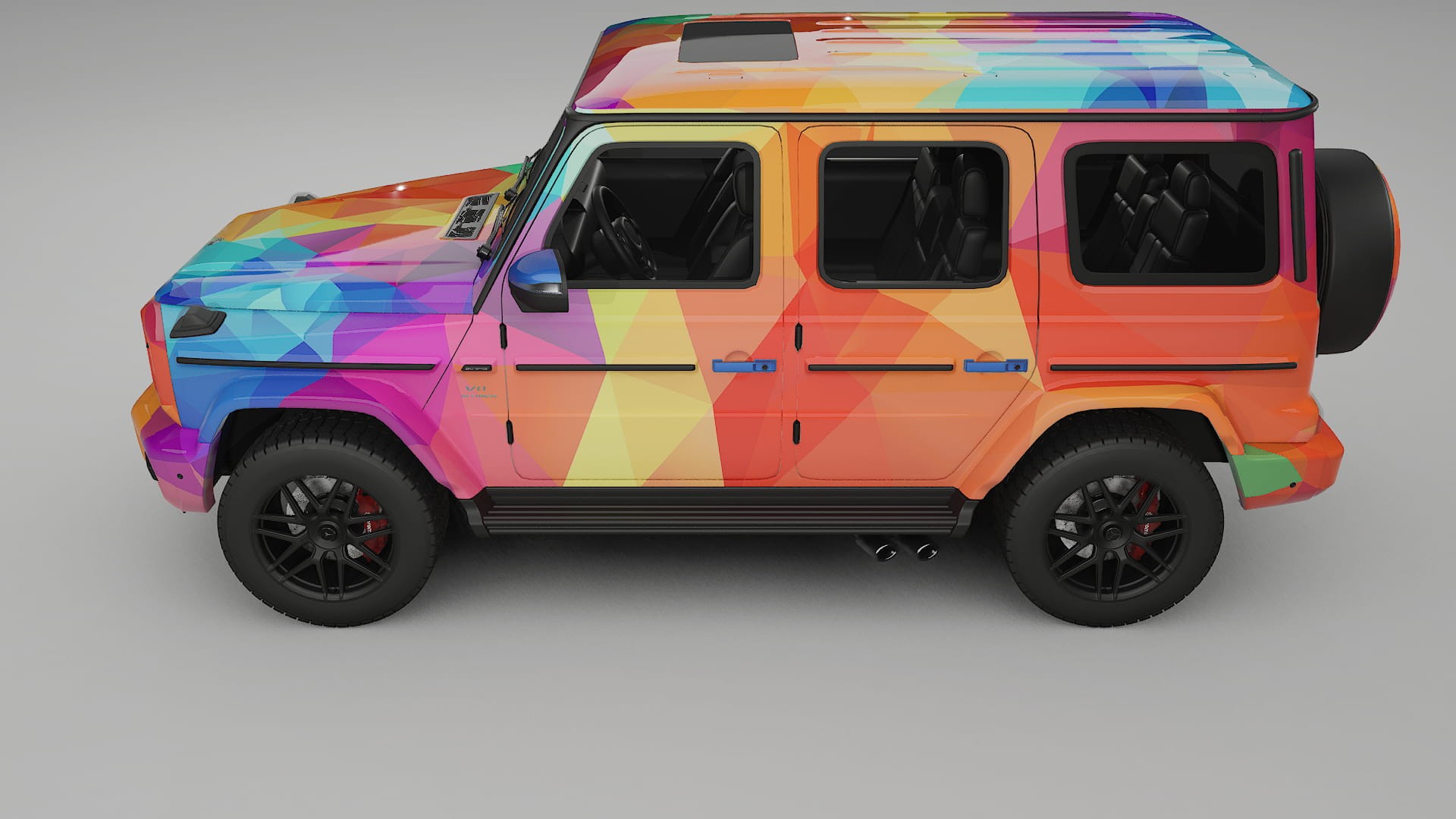 Mercedes G63 AMG W463A VECTOR VIBE – Ontworpen Wrap PPF Kit van Printbaar Polyurethaanfolie