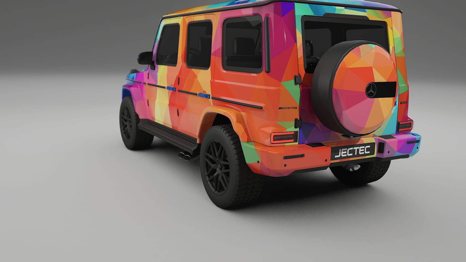 Mercedes G63 AMG W463A VECTOR VIBE – Ontworpen Wrap PPF Kit van Printbaar Polyurethaanfolie