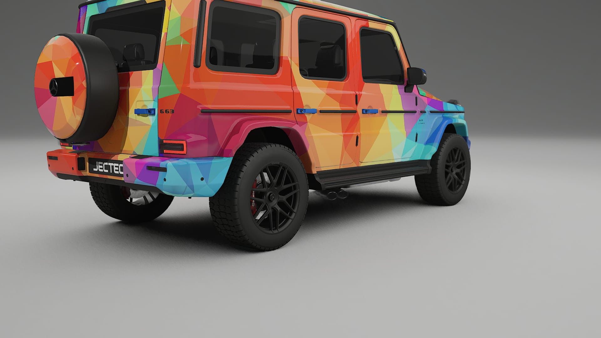 Mercedes G63 AMG W463A VECTOR VIBE – Ontworpen Wrap PPF Kit van Printbaar Polyurethaanfolie