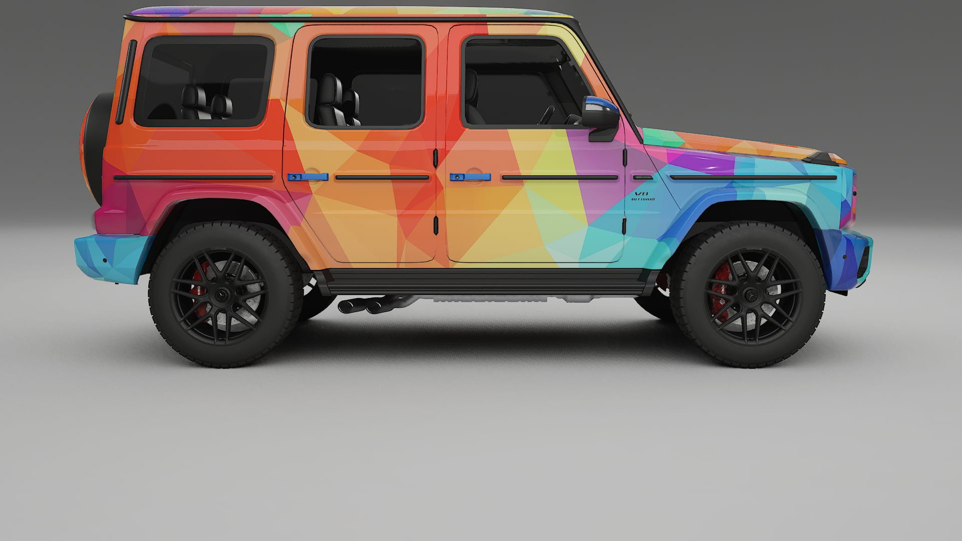 Mercedes G63 AMG W463A VECTOR VIBE – Ontworpen Wrap PPF Kit van Printbaar Polyurethaanfolie