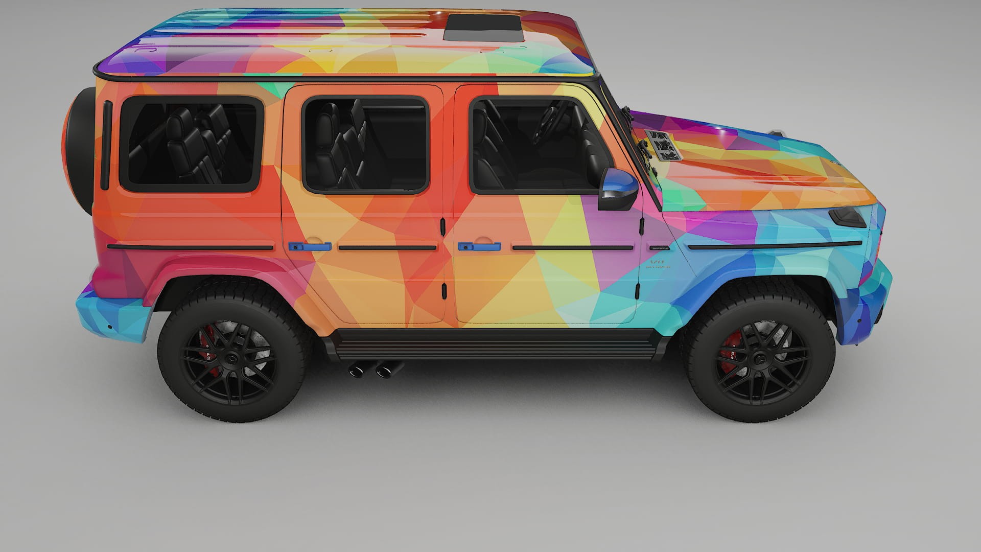 Mercedes G63 AMG W463A VECTOR VIBE – Ontworpen Wrap PPF Kit van Printbaar Polyurethaanfolie