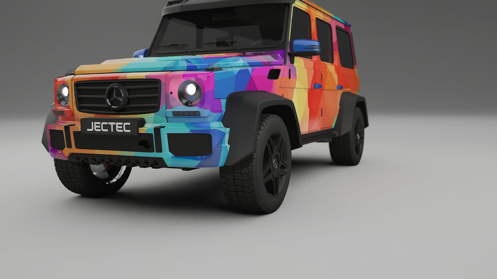 Mercedes G-class 4x4 W463 VECTOR VIBE – Ontworpen Wrap PPF Kit van Printbaar Polyurethaanfolie