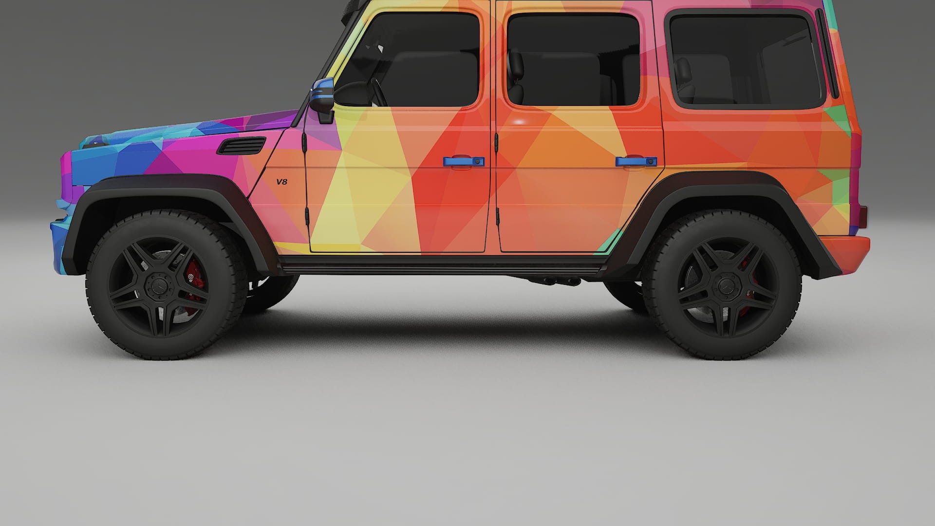 Mercedes G-class 4x4 W463 VECTOR VIBE – Ontworpen Wrap PPF Kit van Printbaar Polyurethaanfolie