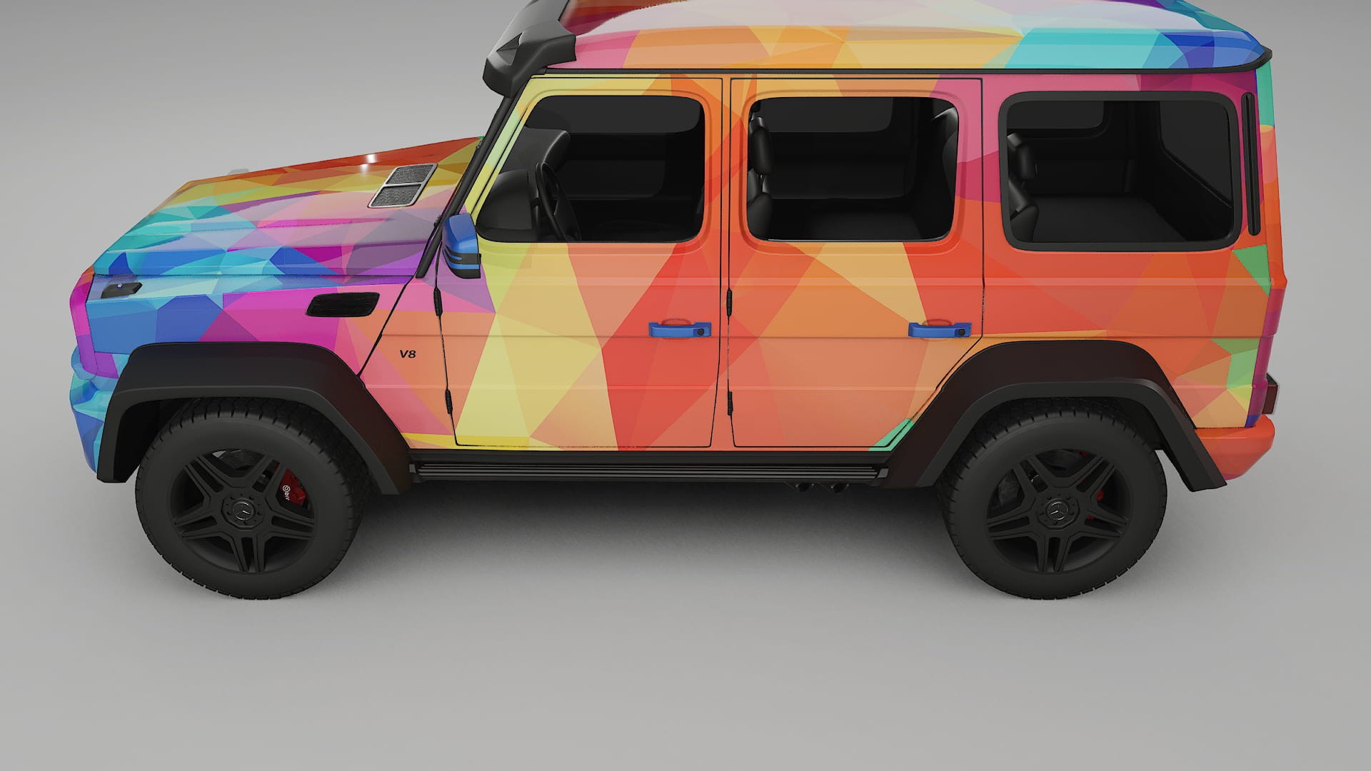 Mercedes G-class 4x4 W463 VECTOR VIBE – Ontworpen Wrap PPF Kit van Printbaar Polyurethaanfolie