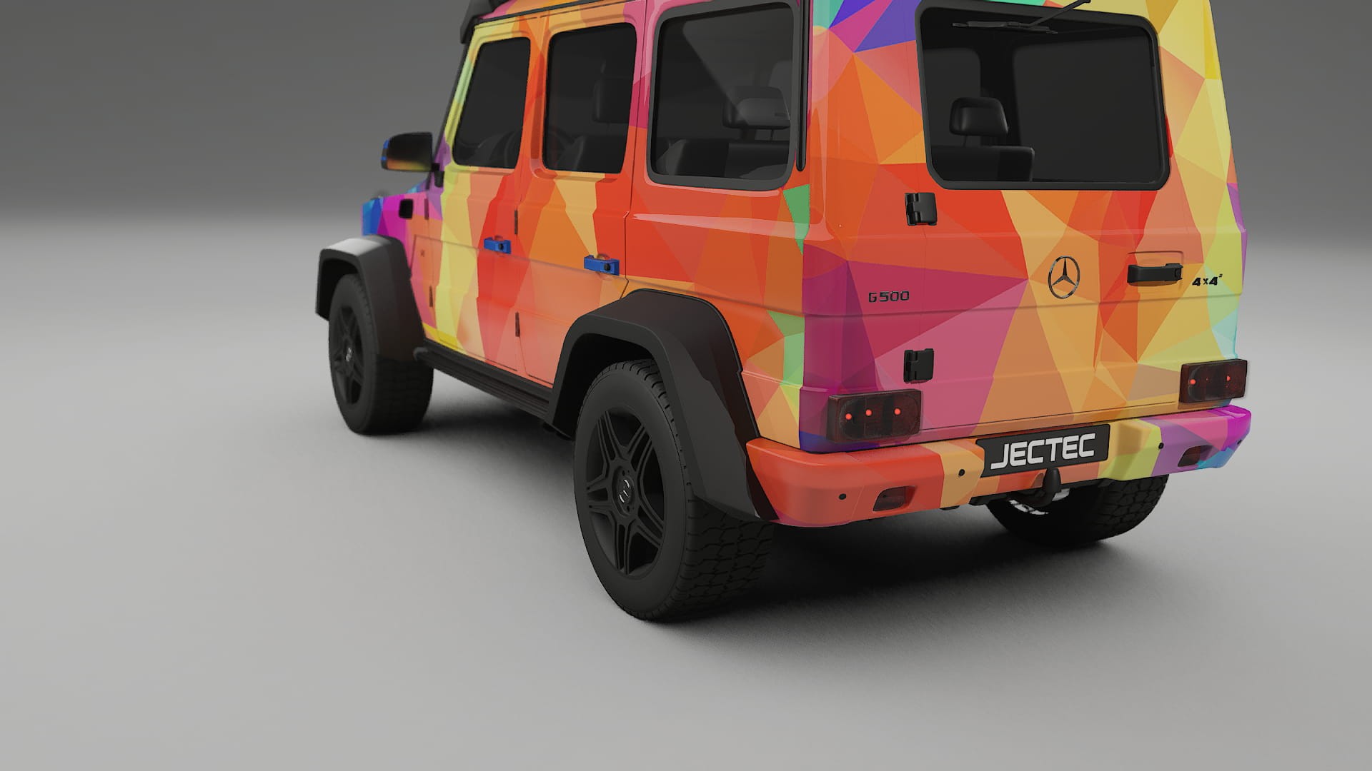 Mercedes G-class 4x4 W463 VECTOR VIBE – Ontworpen Wrap PPF Kit van Printbaar Polyurethaanfolie