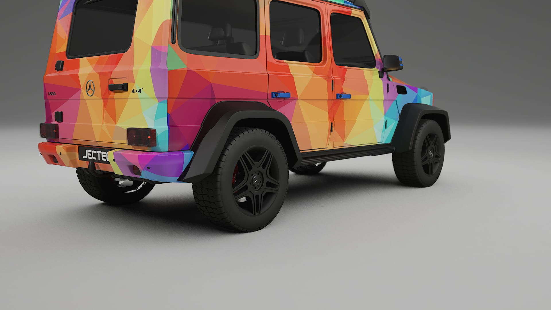 Mercedes G-class 4x4 W463 VECTOR VIBE – Ontworpen Wrap PPF Kit van Printbaar Polyurethaanfolie