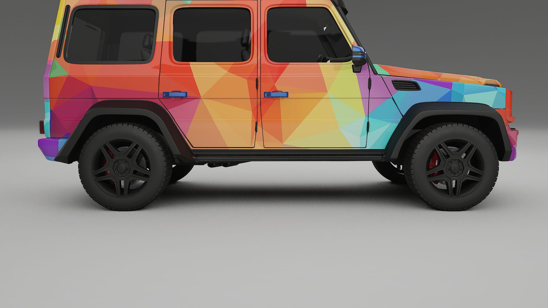 Mercedes G-class 4x4 W463 VECTOR VIBE – Ontworpen Wrap PPF Kit van Printbaar Polyurethaanfolie