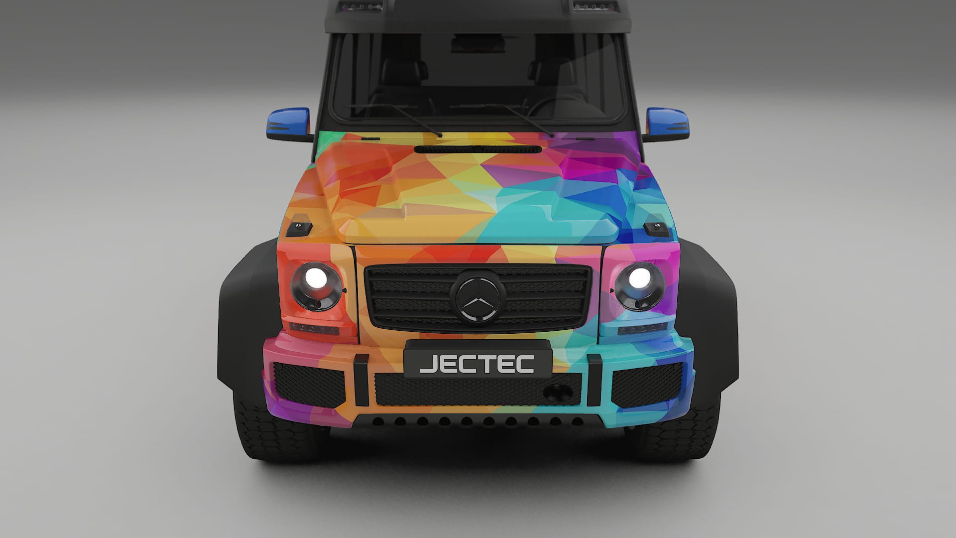 Mercedes G-class 4x4 W463 VECTOR VIBE – Ontworpen Wrap PPF Kit van Printbaar Polyurethaanfolie