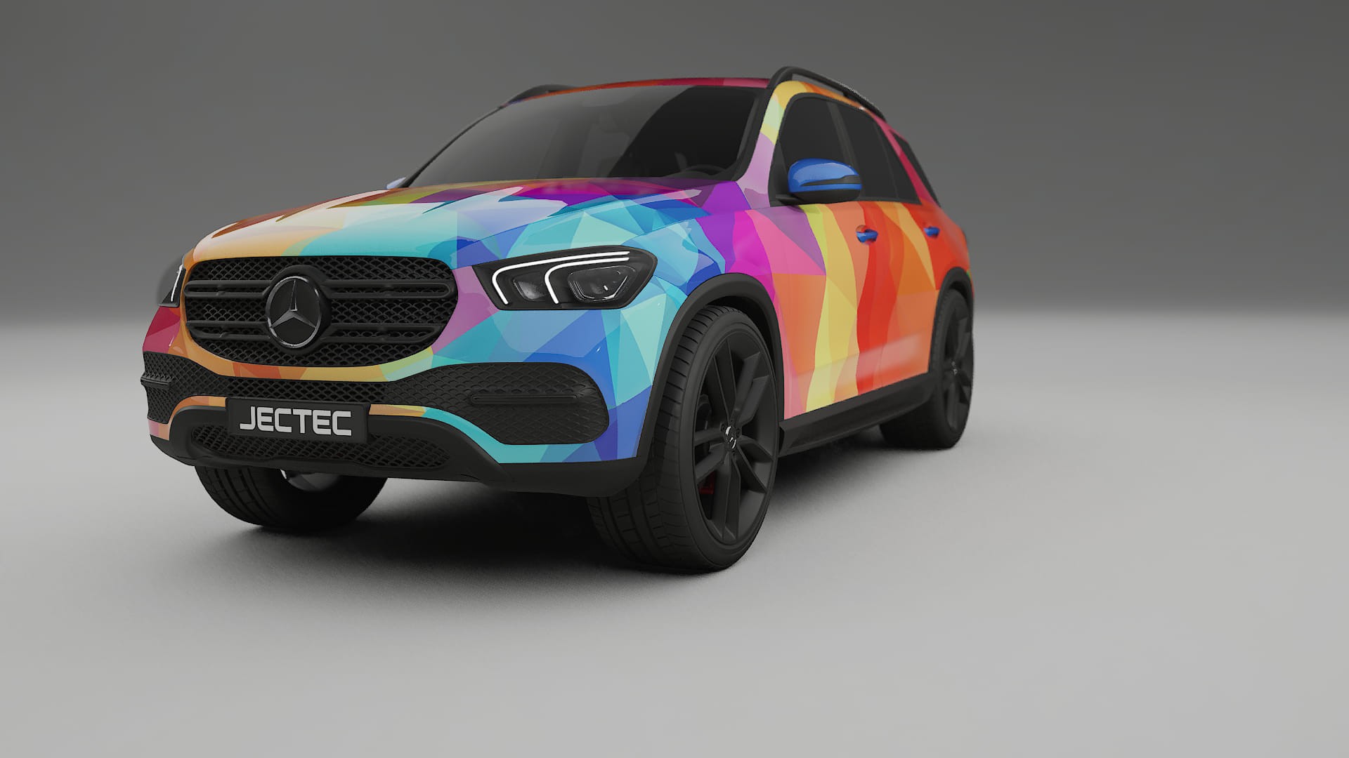 Mercedes GLE W167 VECTOR VIBE – Ontworpen Wrap PPF Kit van Printbaar Polyurethaanfolie