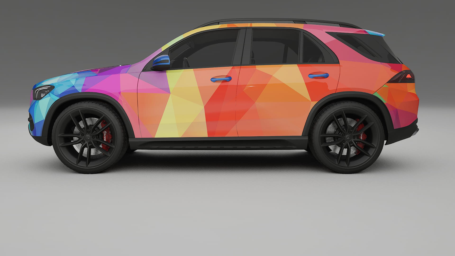 Mercedes GLE W167 VECTOR VIBE – Ontworpen Wrap PPF Kit van Printbaar Polyurethaanfolie