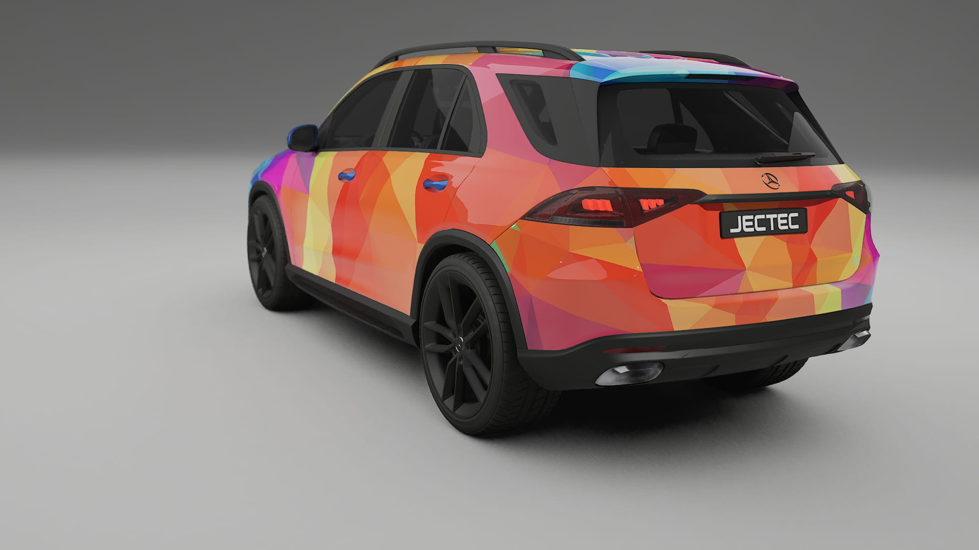 Mercedes GLE W167 VECTOR VIBE – Ontworpen Wrap PPF Kit van Printbaar Polyurethaanfolie