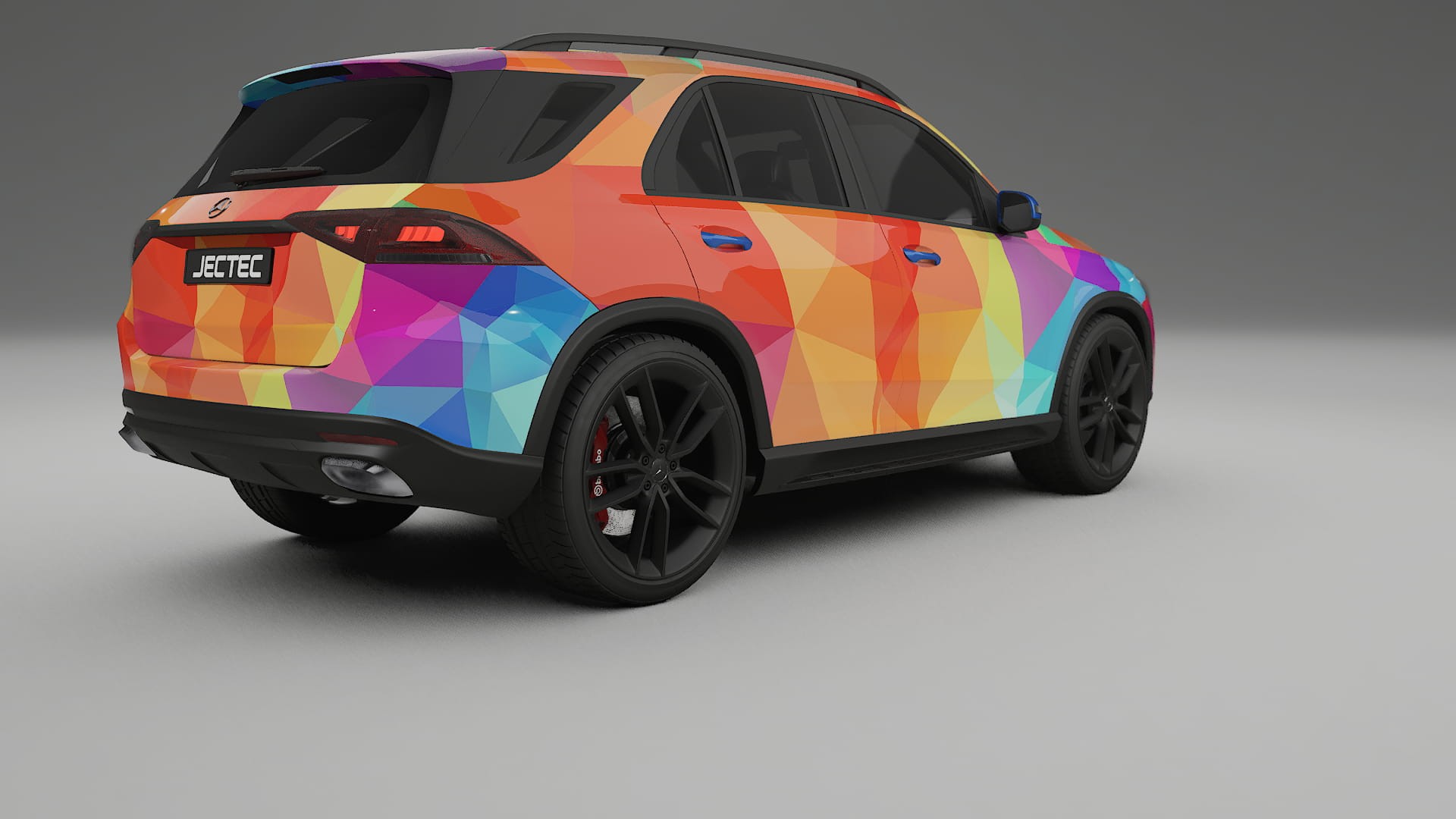 Mercedes GLE W167 VECTOR VIBE – Ontworpen Wrap PPF Kit van Printbaar Polyurethaanfolie