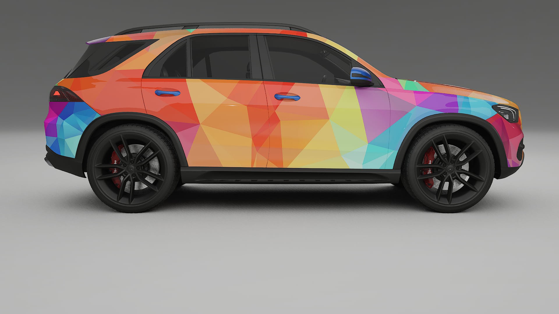 Mercedes GLE W167 VECTOR VIBE – Ontworpen Wrap PPF Kit van Printbaar Polyurethaanfolie