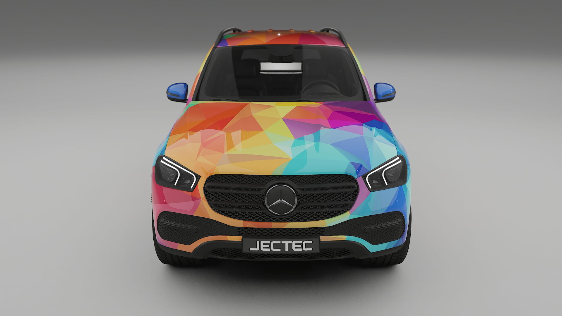 Mercedes GLE W167 VECTOR VIBE – Ontworpen Wrap PPF Kit van Printbaar Polyurethaanfolie