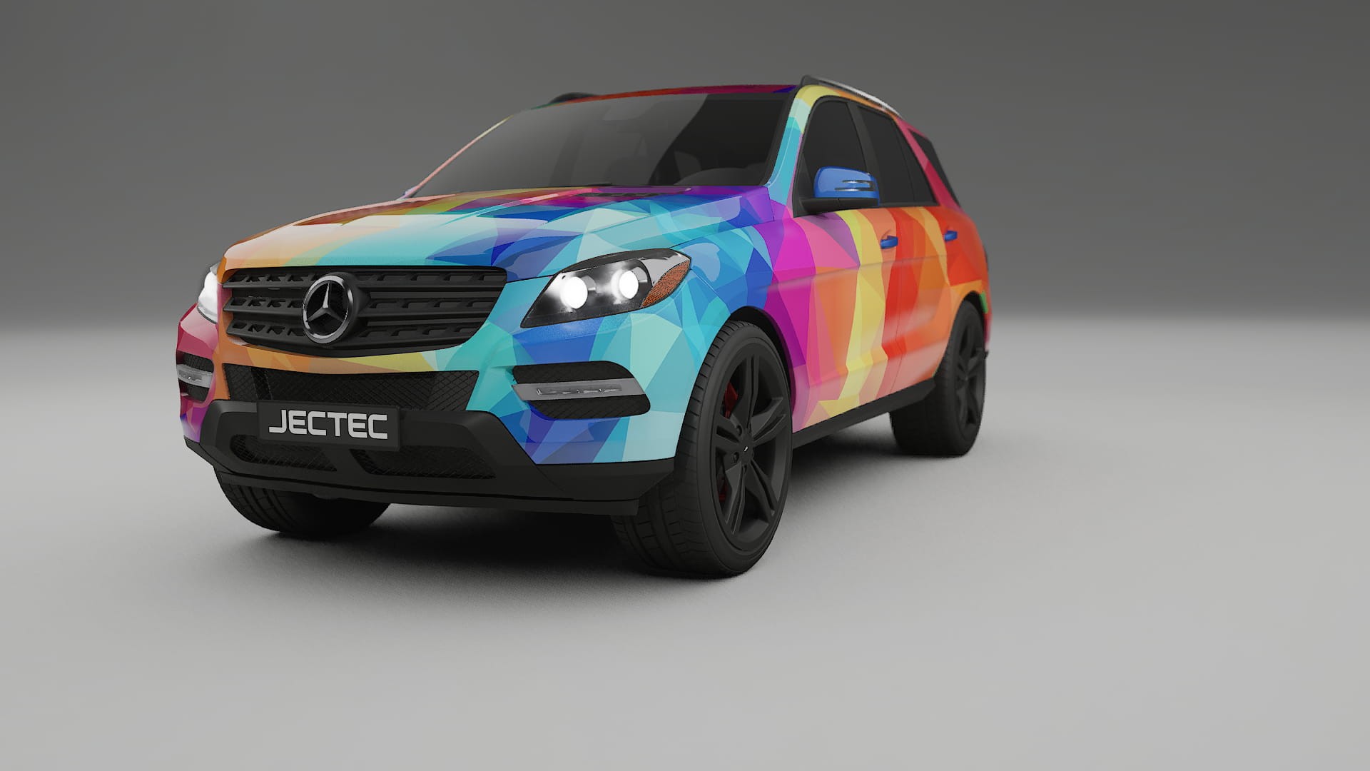 Mercedes M-class W166 VECTOR VIBE – Ontworpen Wrap PPF Kit van Printbaar Polyurethaanfolie