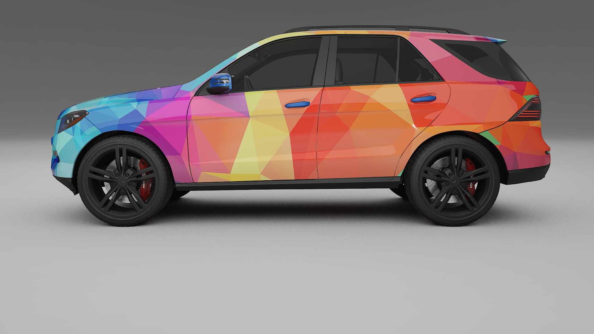 Mercedes M-class W166 VECTOR VIBE – Ontworpen Wrap PPF Kit van Printbaar Polyurethaanfolie