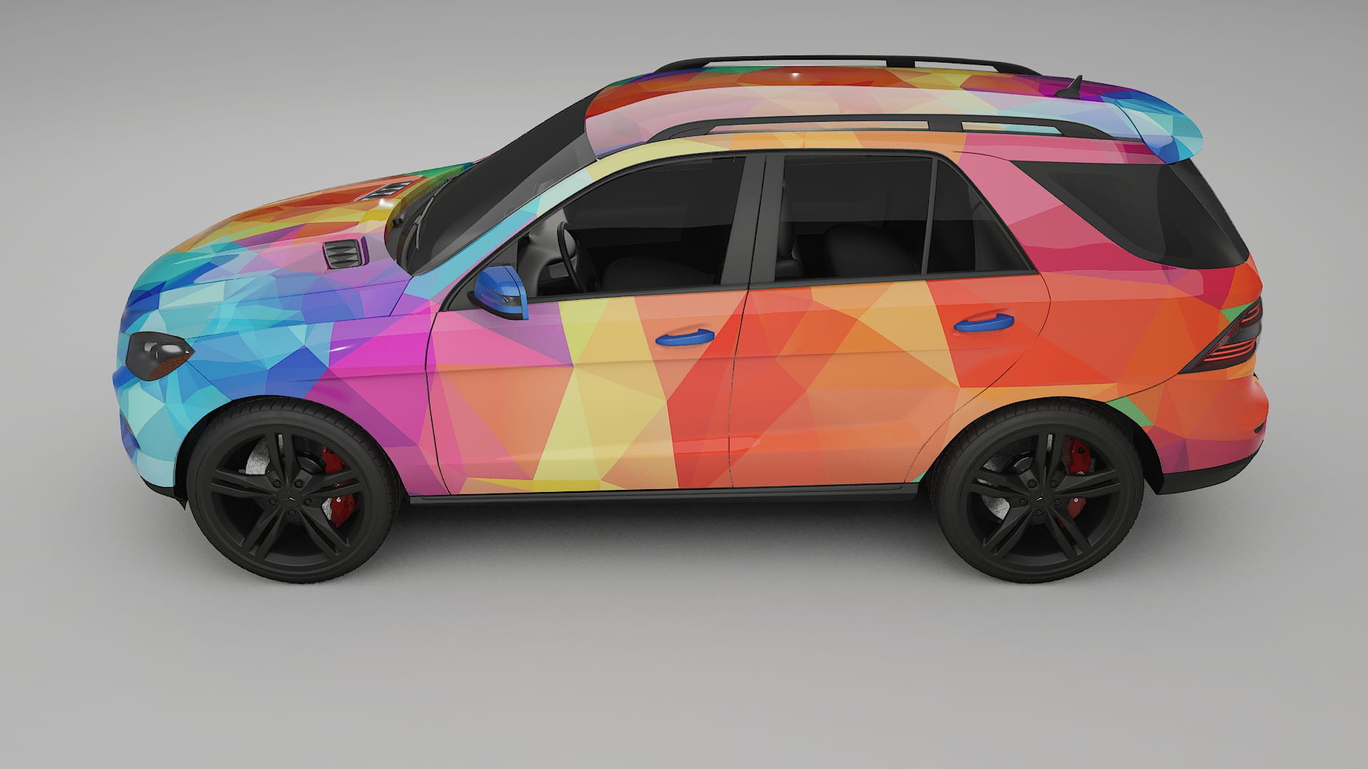 Mercedes M-class W166 VECTOR VIBE – Ontworpen Wrap PPF Kit van Printbaar Polyurethaanfolie