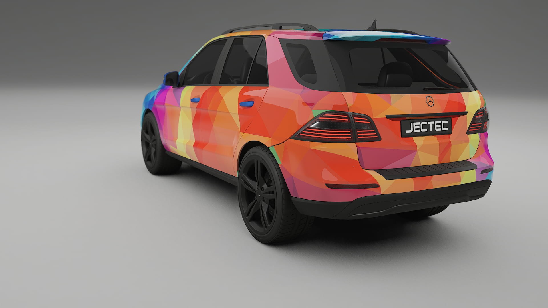 Mercedes M-class W166 VECTOR VIBE – Ontworpen Wrap PPF Kit van Printbaar Polyurethaanfolie