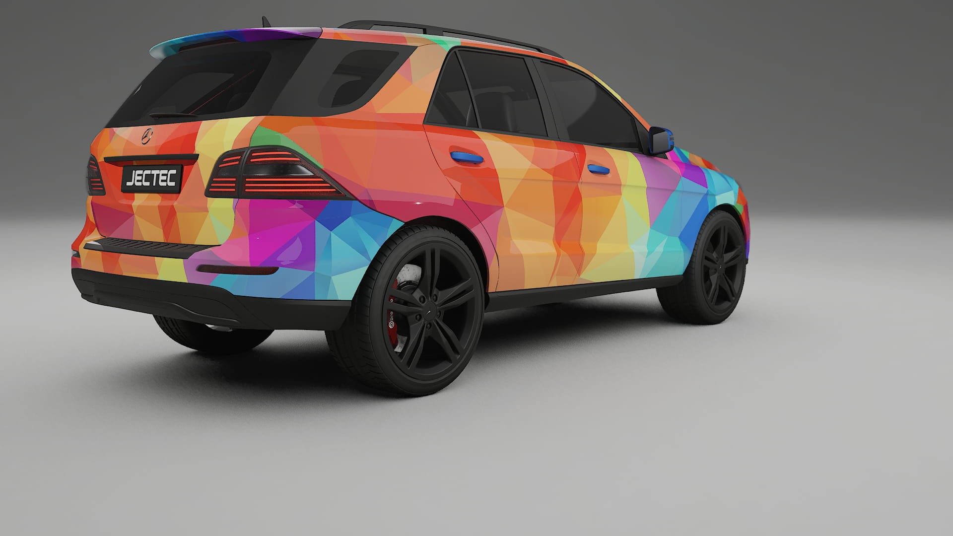 Mercedes M-class W166 VECTOR VIBE – Ontworpen Wrap PPF Kit van Printbaar Polyurethaanfolie