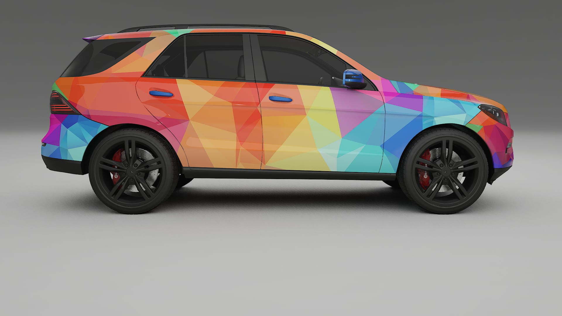 Mercedes M-class W166 VECTOR VIBE – Ontworpen Wrap PPF Kit van Printbaar Polyurethaanfolie