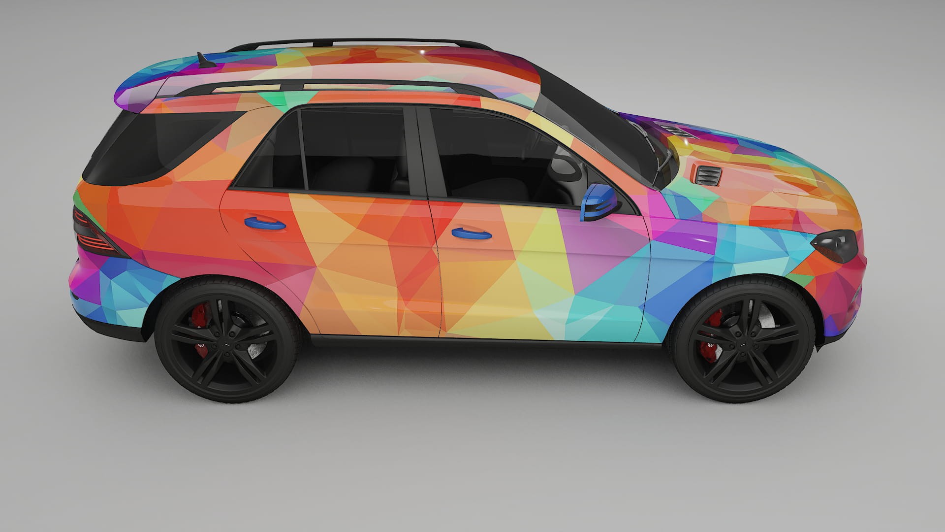 Mercedes M-class W166 VECTOR VIBE – Ontworpen Wrap PPF Kit van Printbaar Polyurethaanfolie