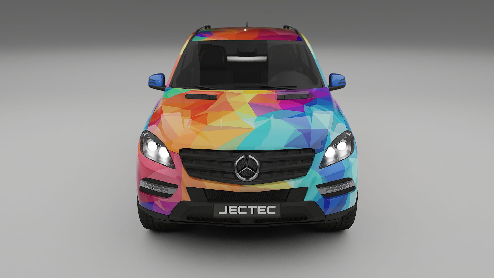 Mercedes M-class W166 VECTOR VIBE – Ontworpen Wrap PPF Kit van Printbaar Polyurethaanfolie