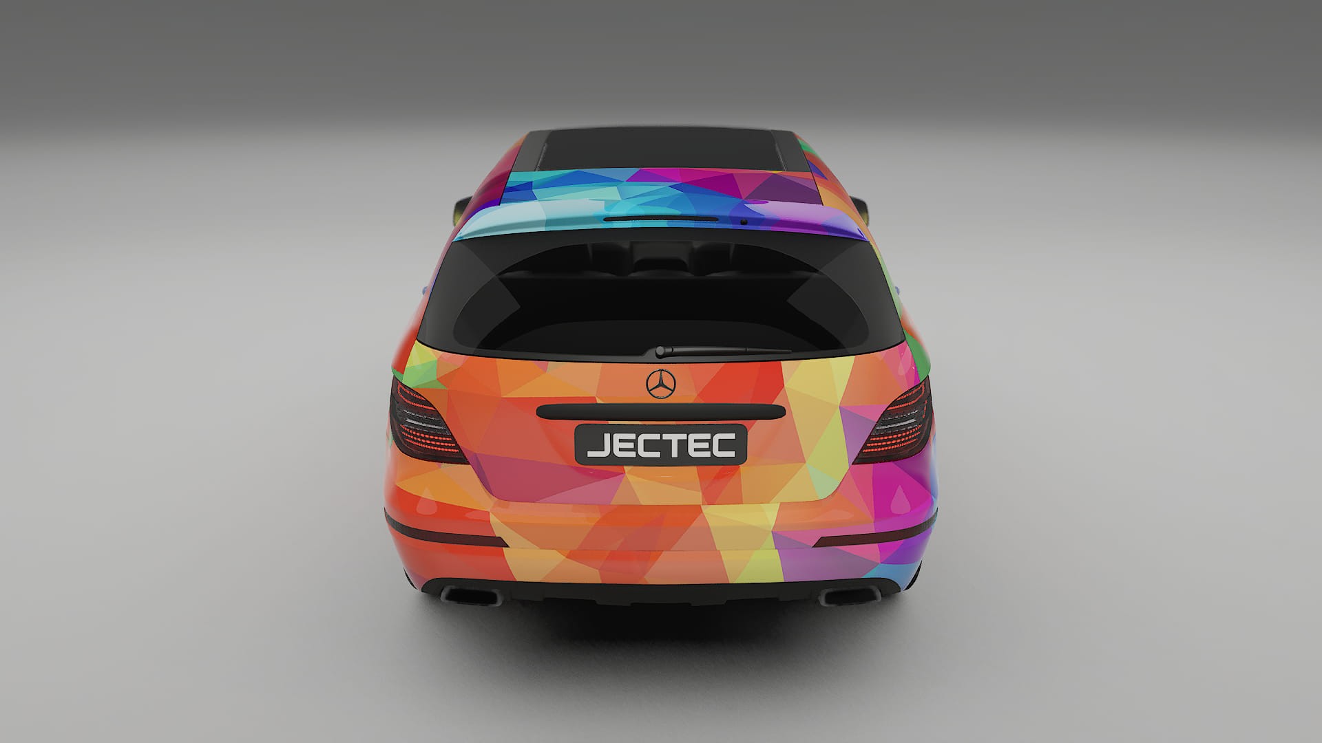 Mercedes R-class W251 facelift LCI VECTOR VIBE – Ontworpen Wrap PPF Kit van Printbaar Polyurethaanfolie