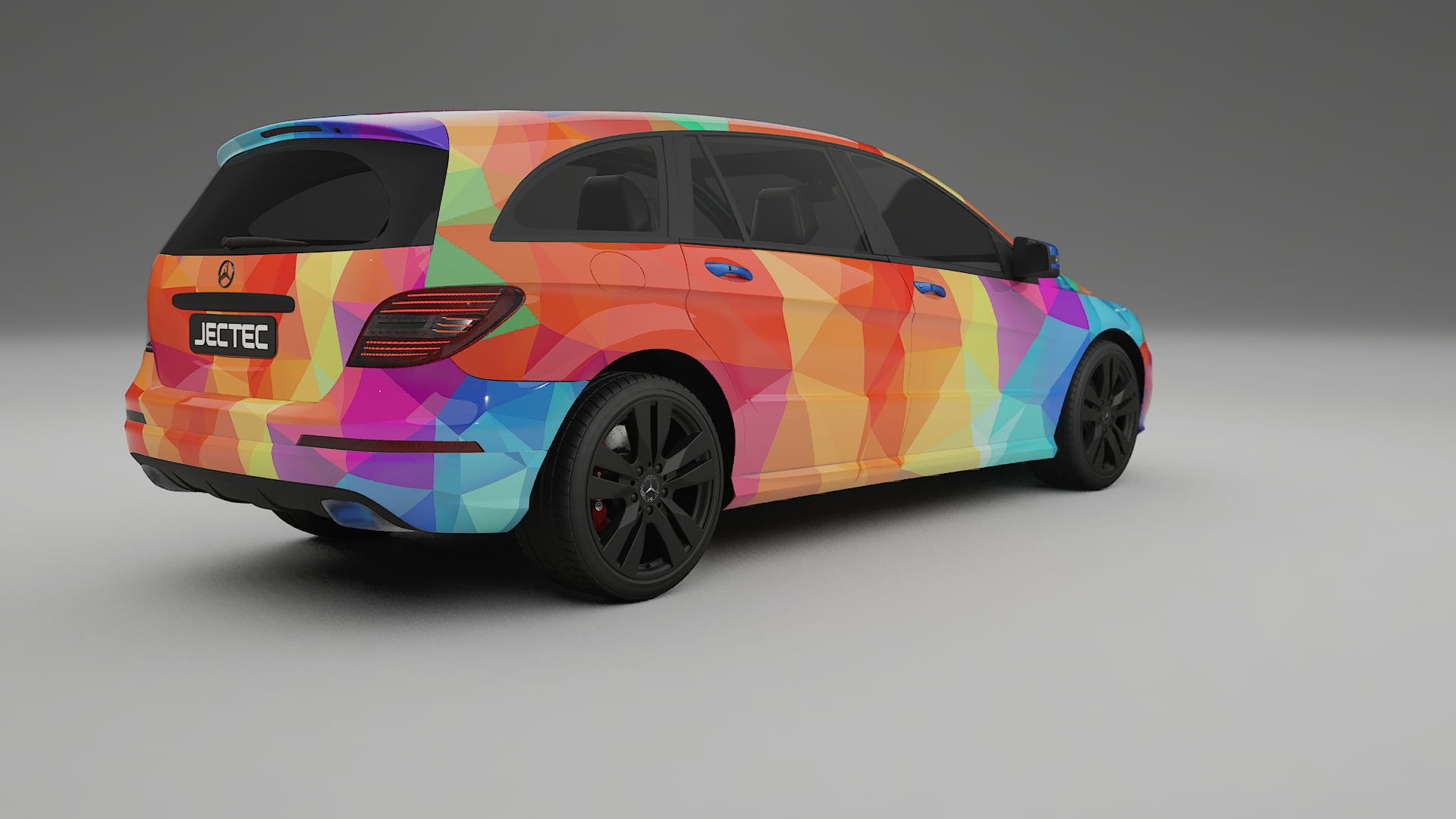 Mercedes R-class W251 facelift LCI VECTOR VIBE – Ontworpen Wrap PPF Kit van Printbaar Polyurethaanfolie