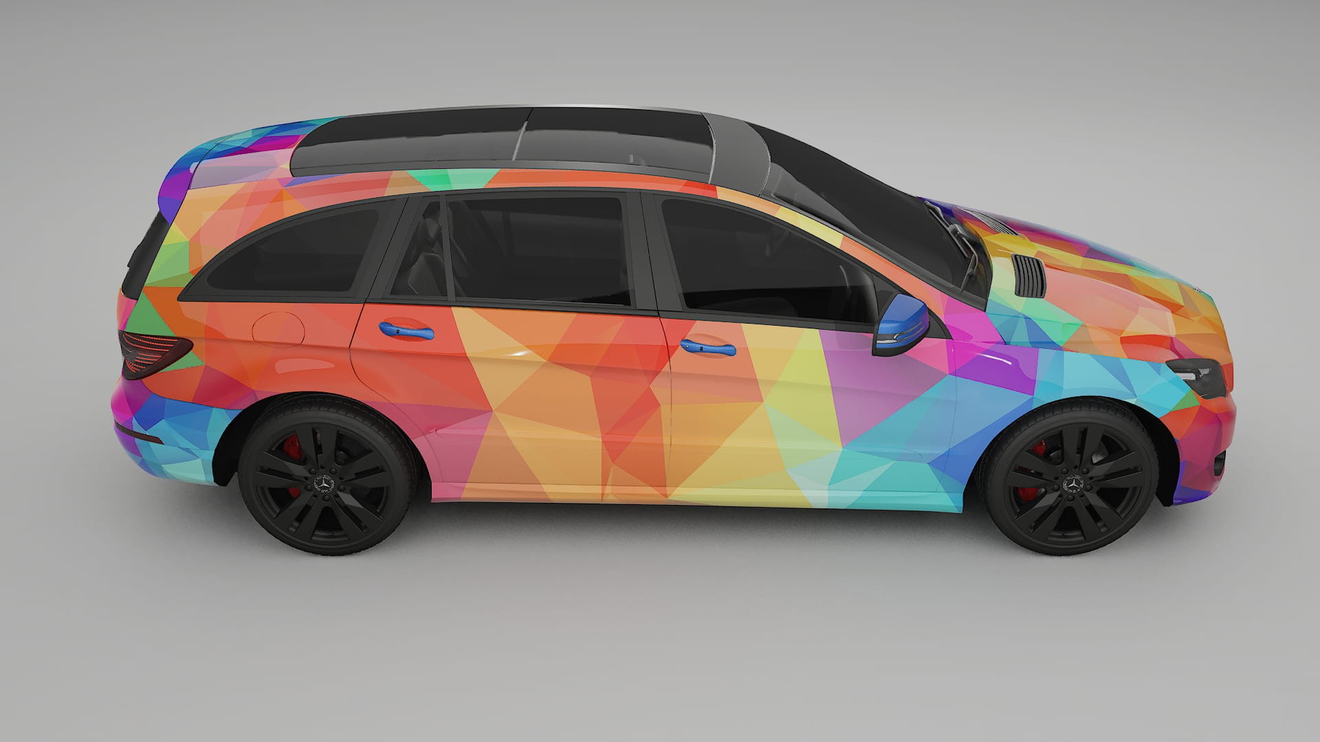 Mercedes R-class W251 facelift LCI VECTOR VIBE – Ontworpen Wrap PPF Kit van Printbaar Polyurethaanfolie