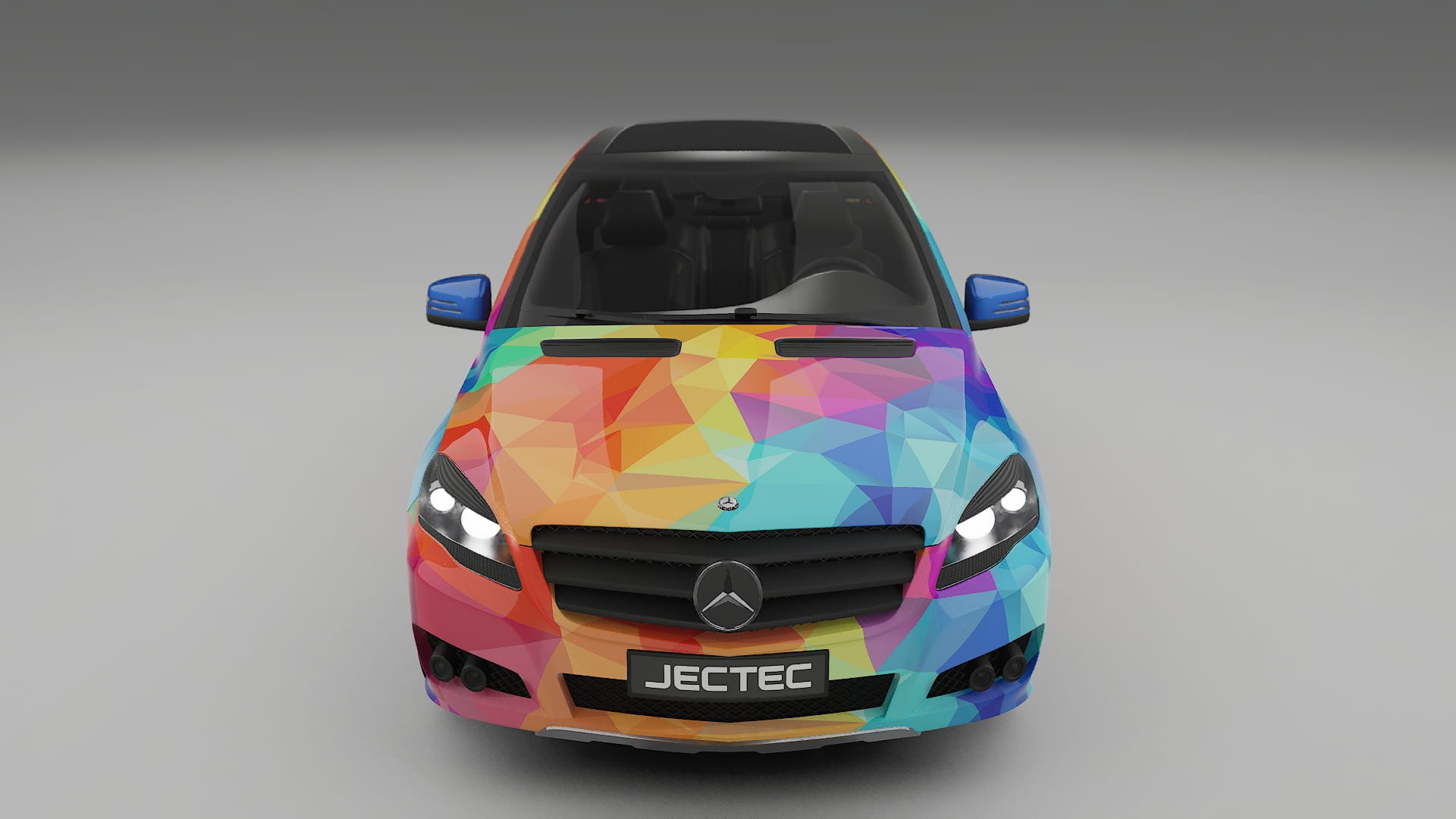 Mercedes R-class W251 facelift LCI VECTOR VIBE – Ontworpen Wrap PPF Kit van Printbaar Polyurethaanfolie