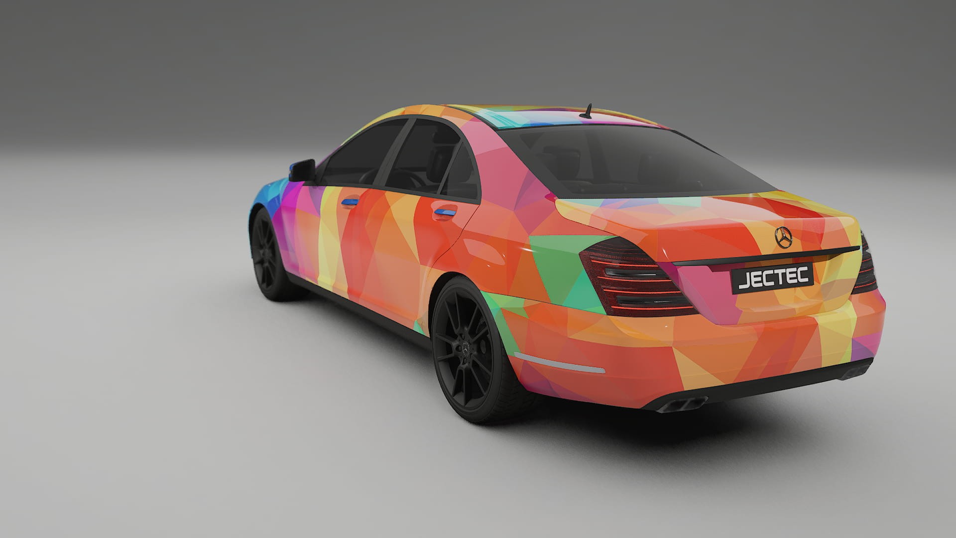 Mercedes S-class W221 facelift LCI VECTOR VIBE – Ontworpen Wrap PPF Kit van Printbaar Polyurethaanfolie