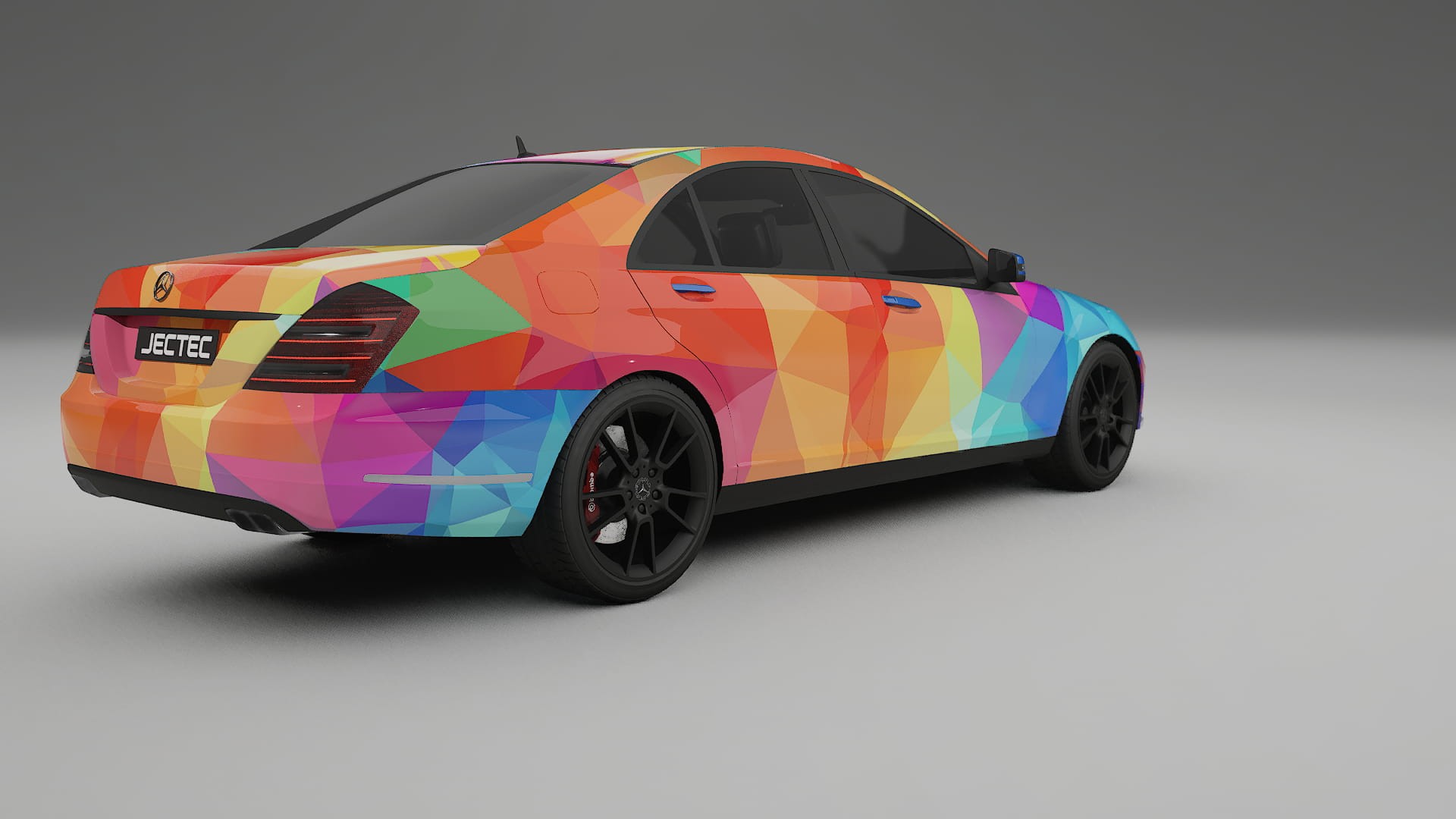 Mercedes S-class W221 facelift LCI VECTOR VIBE – Ontworpen Wrap PPF Kit van Printbaar Polyurethaanfolie