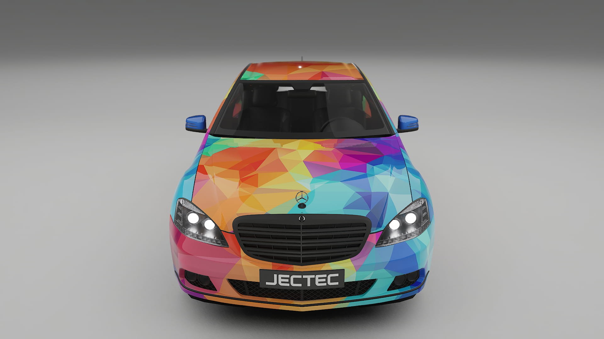 Mercedes S-class W221 facelift LCI VECTOR VIBE – Ontworpen Wrap PPF Kit van Printbaar Polyurethaanfolie