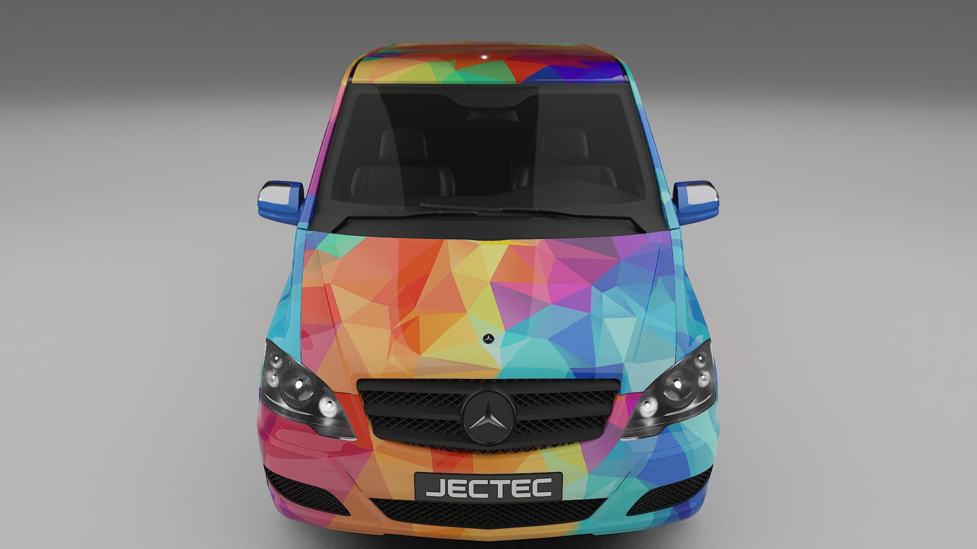Mercedes Viano Extralong W439 Facelift LCI VECTOR VIBE – Ontworpen Wrap PPF Kit van Printbaar Polyurethaanfolie