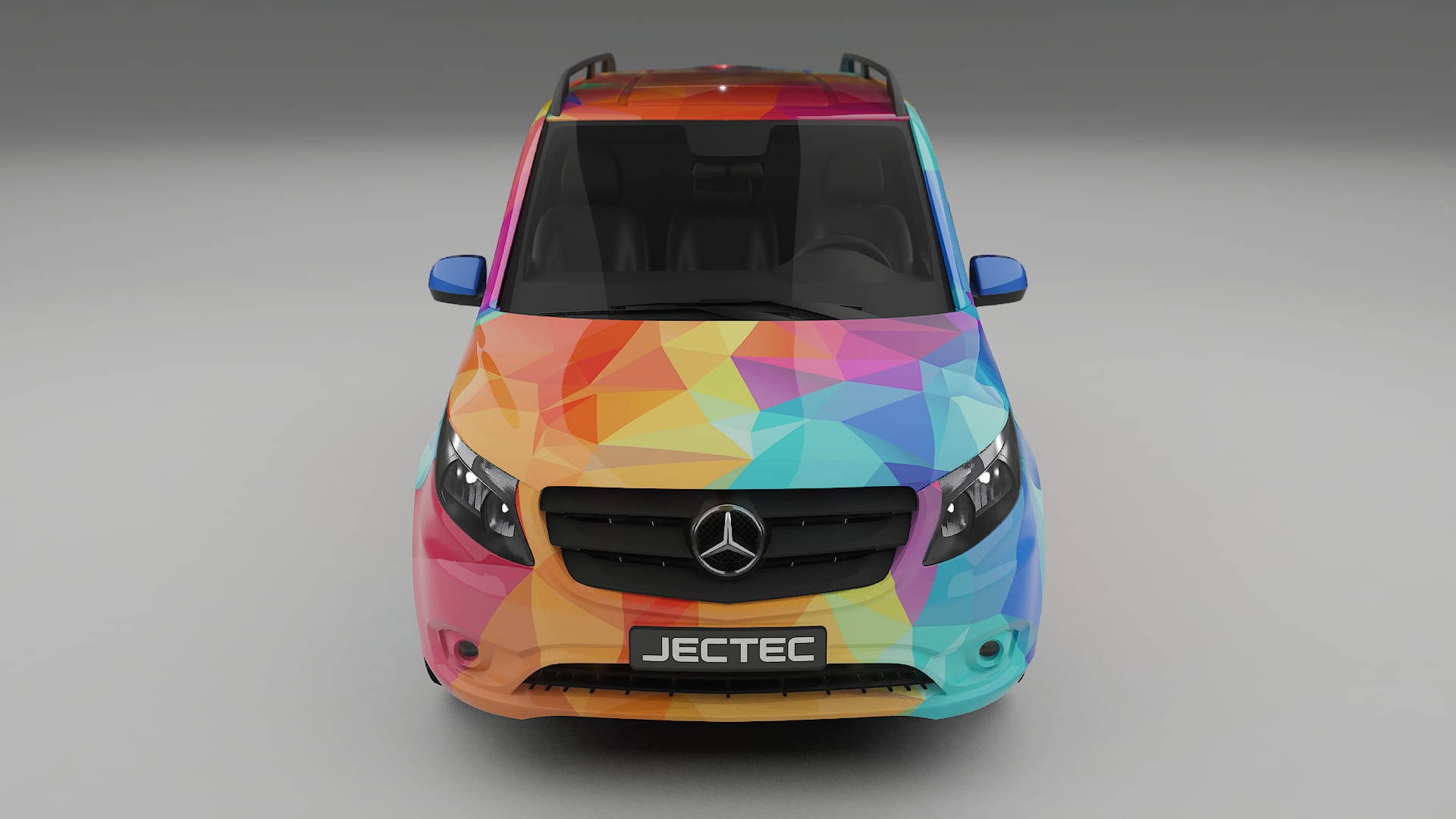 Mercedes Vito Short W447 prefacelift pre-LCI VECTOR VIBE – Ontworpen Wrap PPF Kit van Printbaar Polyurethaanfolie