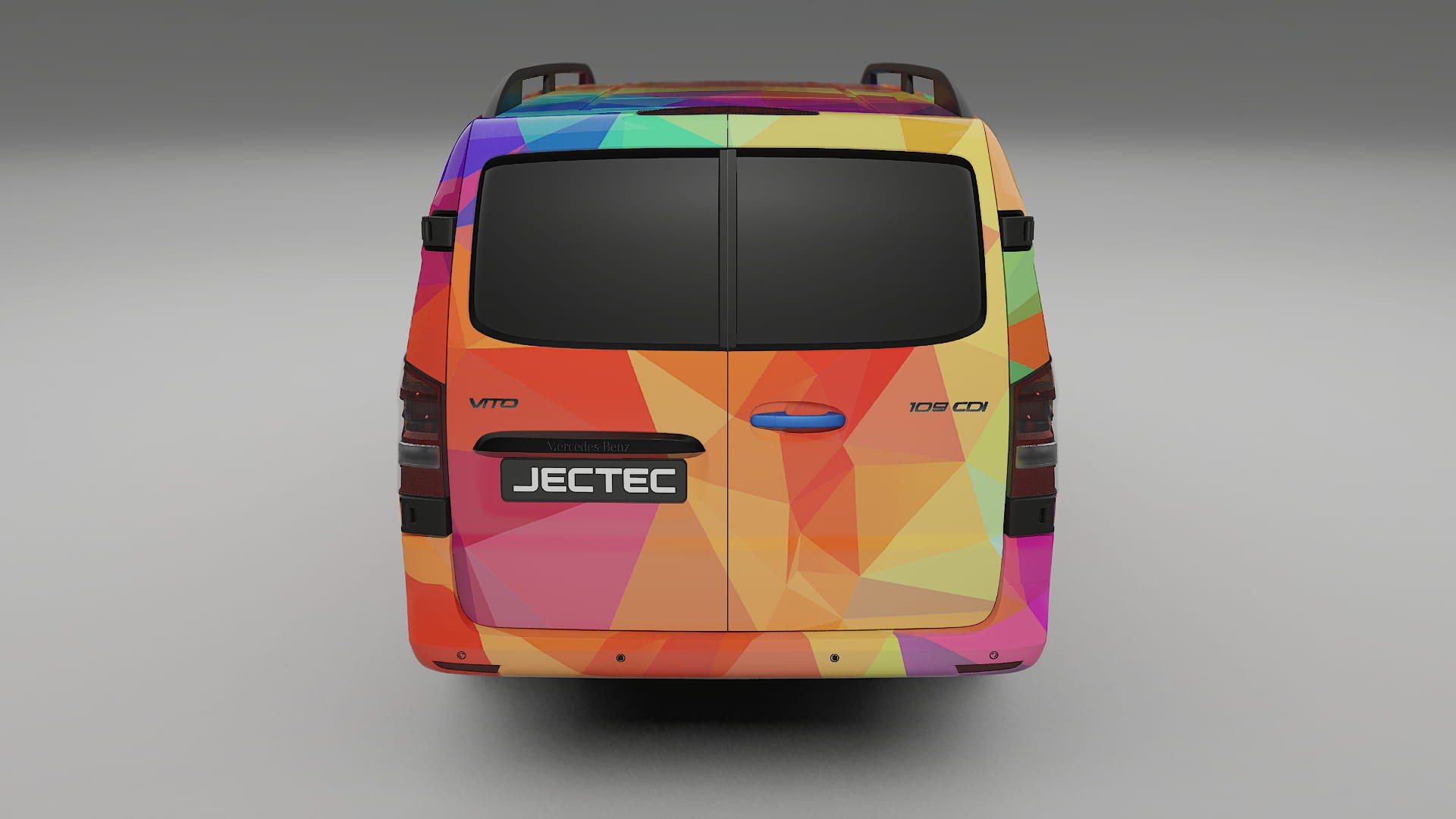 Mercedes Vito Short W447 prefacelift pre-LCI VECTOR VIBE – Ontworpen Wrap PPF Kit van Printbaar Polyurethaanfolie