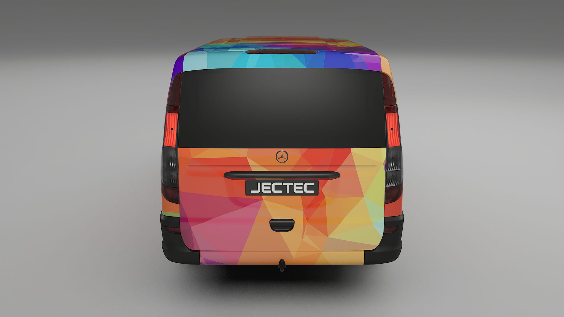 Mercedes Vito Short W639 facelift LCI VECTOR VIBE – Ontworpen Wrap PPF Kit van Printbaar Polyurethaanfolie