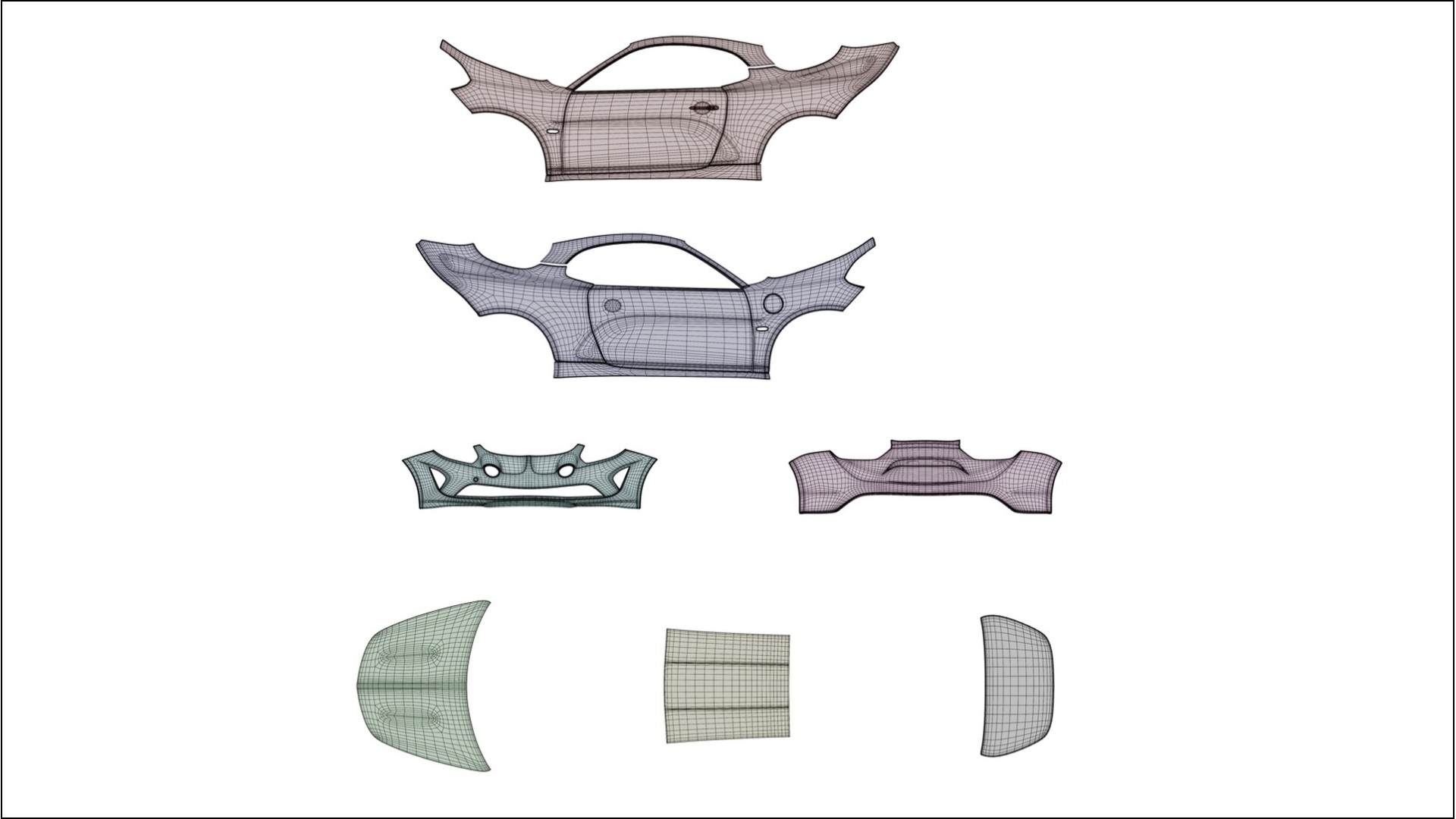 Renault Alpine A110 VECTOR VIBE – Ontworpen Wrap PPF Kit van Printbaar Polyurethaanfolie 2