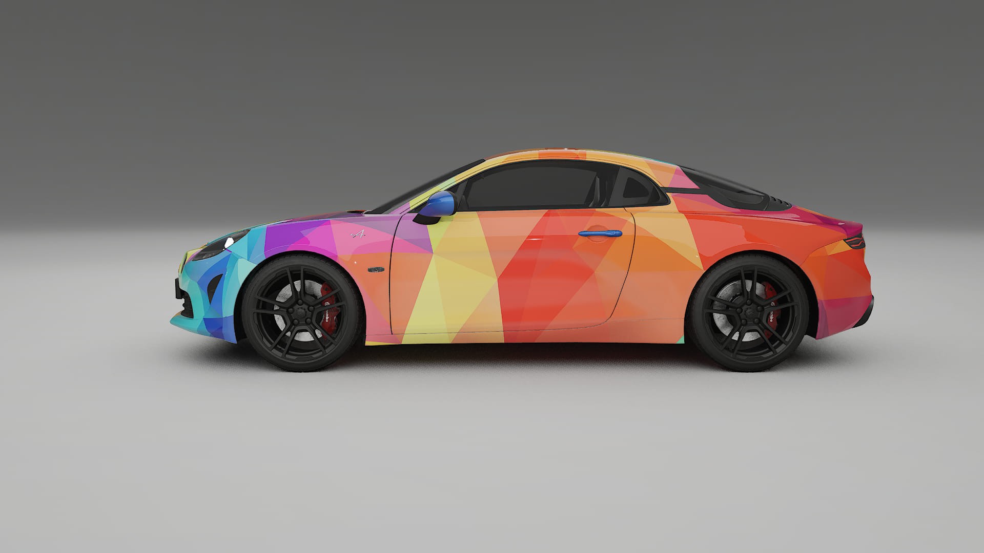 Renault Alpine A110 VECTOR VIBE – Ontworpen Wrap PPF Kit van Printbaar Polyurethaanfolie