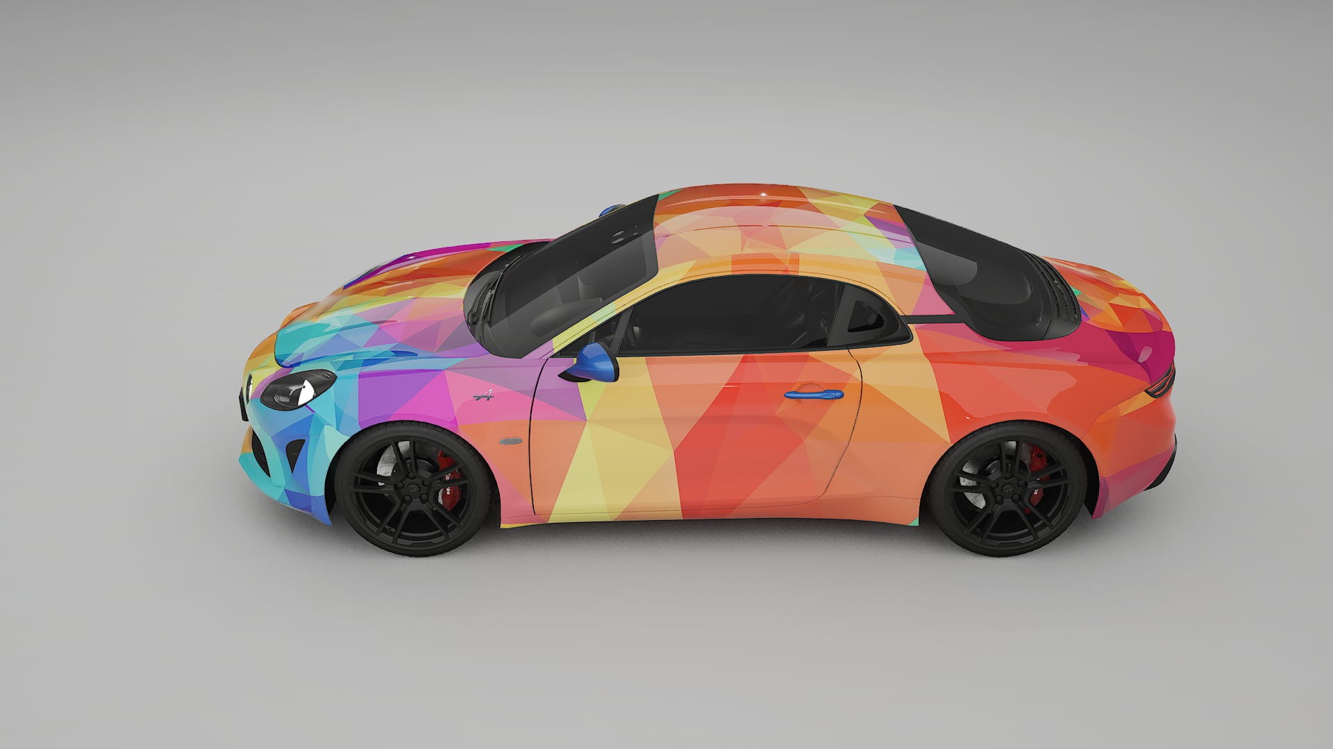Renault Alpine A110 VECTOR VIBE – Ontworpen Wrap PPF Kit van Printbaar Polyurethaanfolie