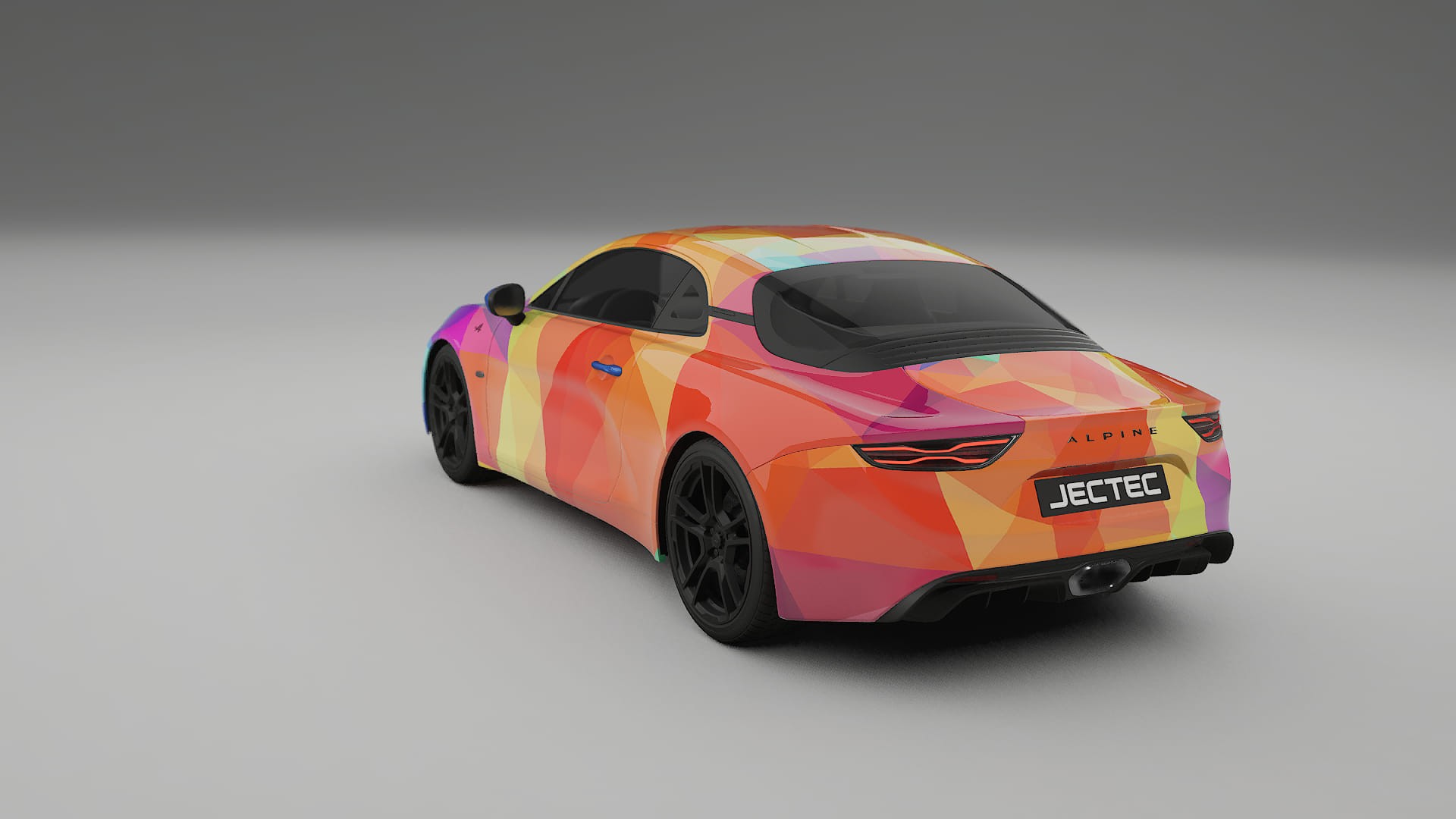 Renault Alpine A110 VECTOR VIBE – Ontworpen Wrap PPF Kit van Printbaar Polyurethaanfolie